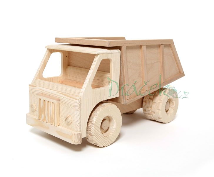 Dřevěné auto se sklápěčkou ROBUR
