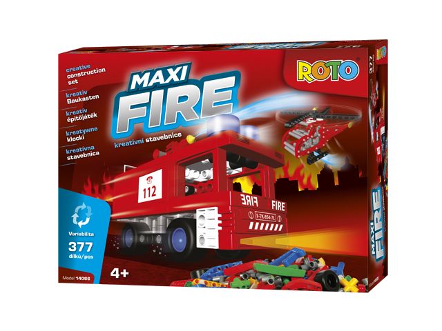 Efko ROTO STAVEBNICE - Maxi FIRE 377 dílků