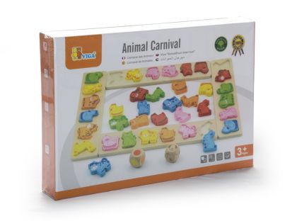 VIGA, Dřevěná hra - karneval zvířátek