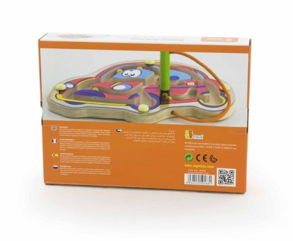 VIGA, Dřevěný kuličkový labyrint - auto