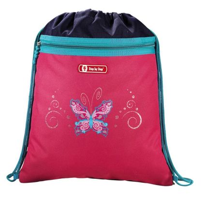 Školní aktovka Step by Step Touch - 5-dílný set,  Motýl, certifikát AGR