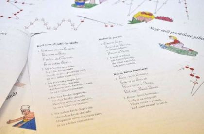 Slovenská sada písniček - noty pro citerku