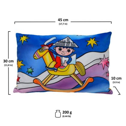 MÚ Brno Polštář 45x30 cm Večerníček, houpací koník