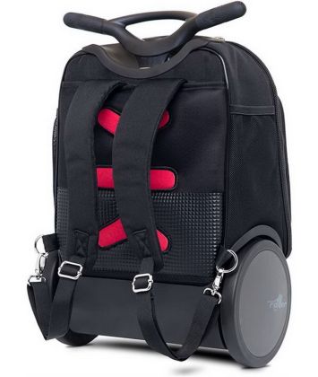 Školní a cestovní batoh na kolečkách Nikidom Roller UP Supergirl XL (27l)