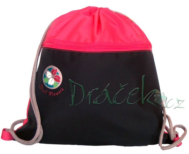 Sáček na přezůvky EMIPO TOP LINE 01 Deluxe Flowers černá