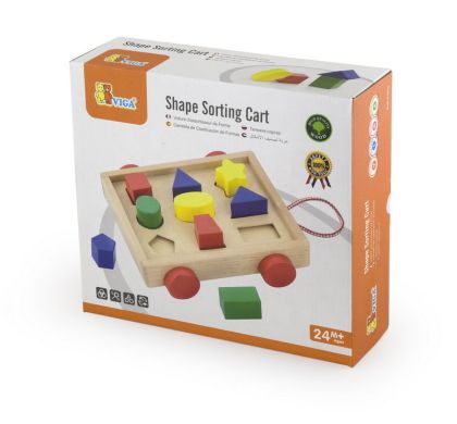 VIGA, Dřevěná vkládačka - vozík