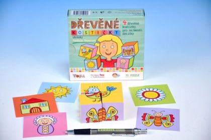 TOPA, Kostky kubus Obrázky, 4ks