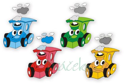 Dřevěná dekorace Mašinka