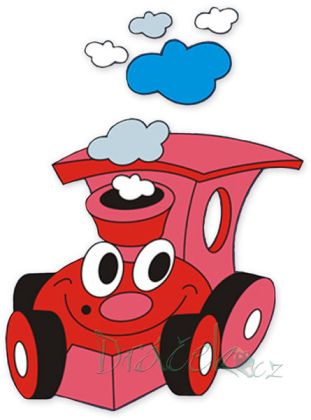 Dřevěná dekorace Mašinka