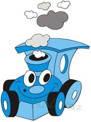 Dřevěná dekorace Mašinka