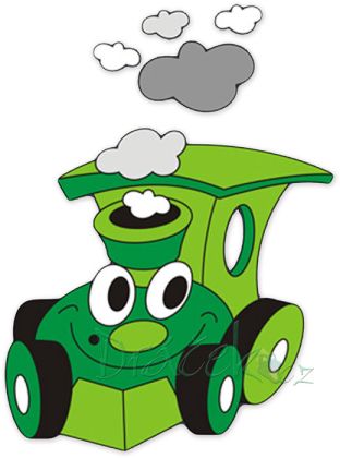 Dřevěná dekorace Mašinka