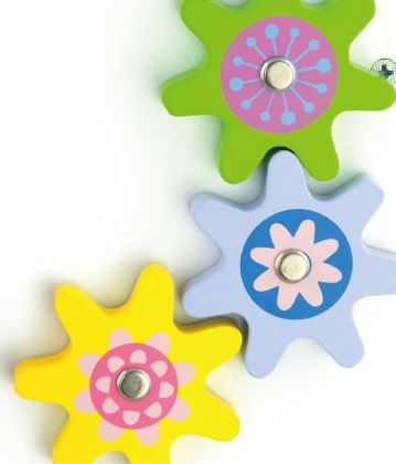 VIGA, Dřevěné chodítko růžové