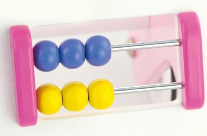 VIGA, Dřevěné chodítko růžové