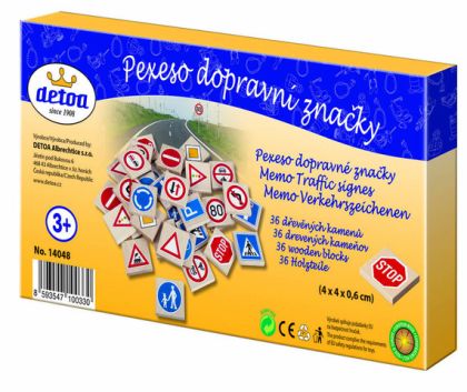 Detoa, Dřevěné pexeso dopravní značky