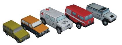 Vystřihovánky Terenní auta