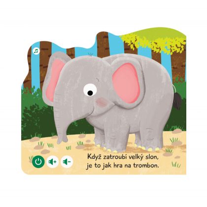 Albi Minikniha s výsekem - Slon - Kouzelné čtení