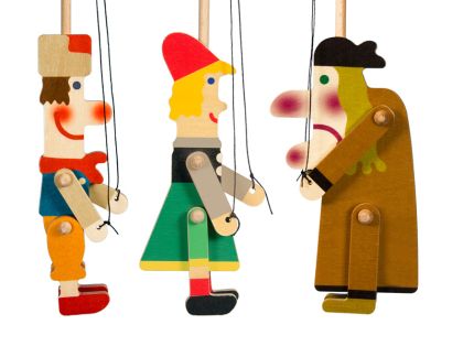 Loutkové divadlo Mašek - sada s loutkami 8 ks