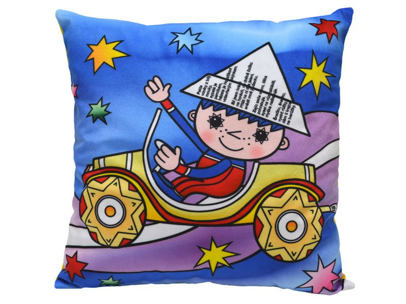 Polštář Večerníček v autě, 30x30cm