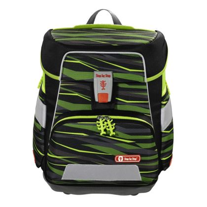 Školní aktovka SPACE pro prvňáčky - 5-dílný set, Step by Step Wild Cat Chiko, certifikát AGR