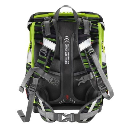 Školní aktovka SPACE pro prvňáčky - 5-dílný set, Step by Step Wild Cat Chiko, certifikát AGR