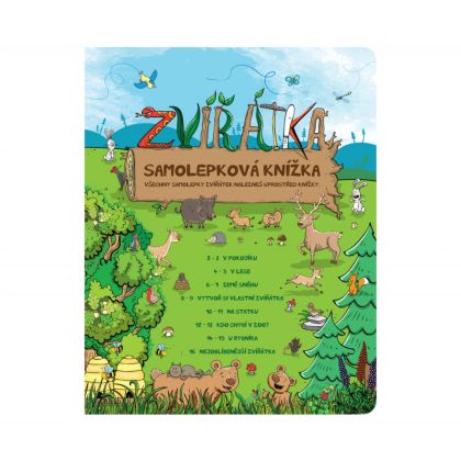 Albi Kouzelné čtení - Samolepková knížka Zvířátka