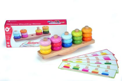 Skládačka dřevo balanční 26 ks