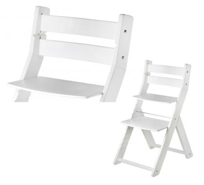Woodpartner, Dětská rostoucí židle SANDY bílá