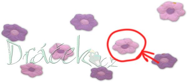 Dekorace kytička růžová