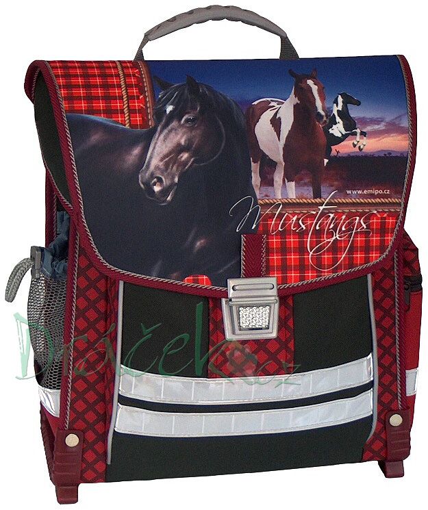 Školní aktovka EMIPO NEW LINE 03 Elegant Mustangs