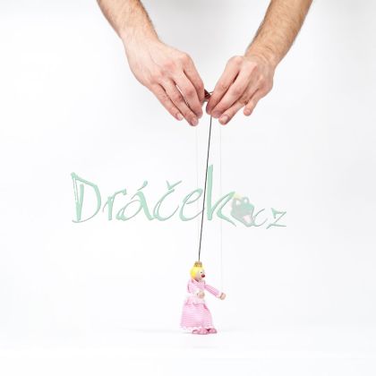 Loutka - princezna Anička s vodícími šňůrkami