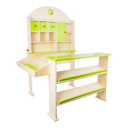 small foot, Dřevěný prodejní stánek zelený