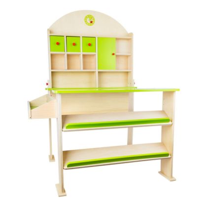 small foot, Dřevěný prodejní stánek zelený