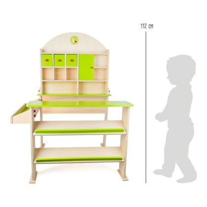 small foot, Dřevěný prodejní stánek zelený