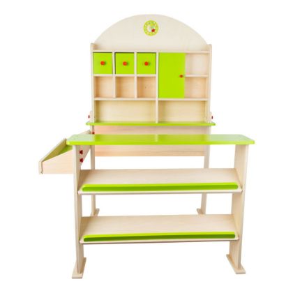 small foot, Dřevěný prodejní stánek zelený