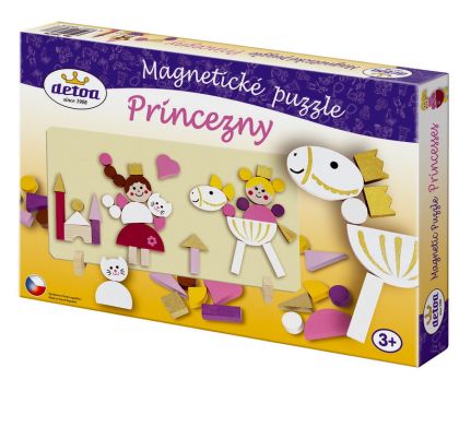 Detoa, magnetické puzzle Princezny v krabici 33x23x3,5cm