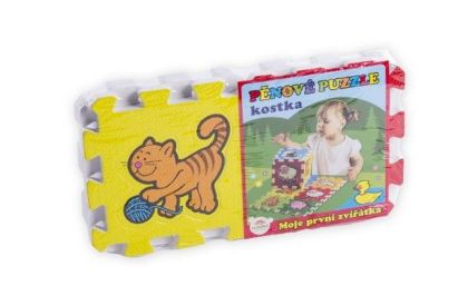 Teddies Pěnové puzzle Kostka Moje první zvířátka