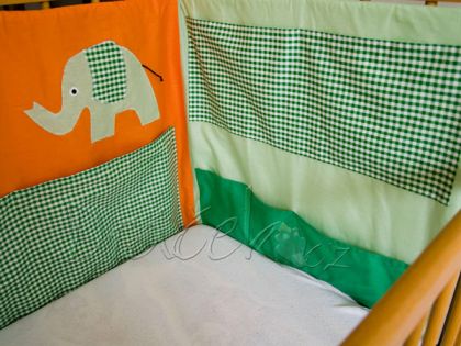 3D mantinel - kapsář Slon zelený