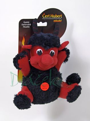 Plyšový Čert Hubert mluvící 20 cm