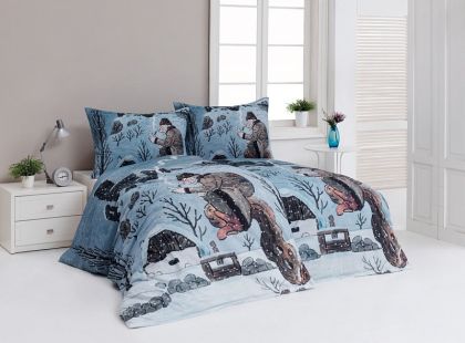 Matějovský, Povlečení Lada - Povlečení Vodník v zimě 140x200cm +70x90cm