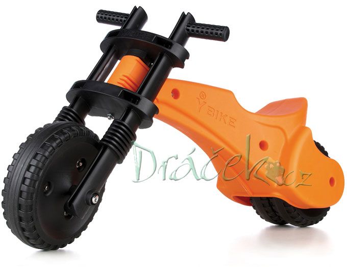 Odrážedlo YBIKE Motorka - oranžové