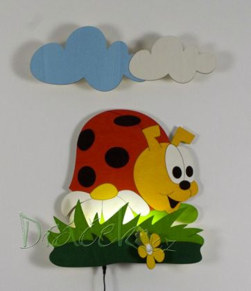 Nástěnná LED lampička Hroch v triku