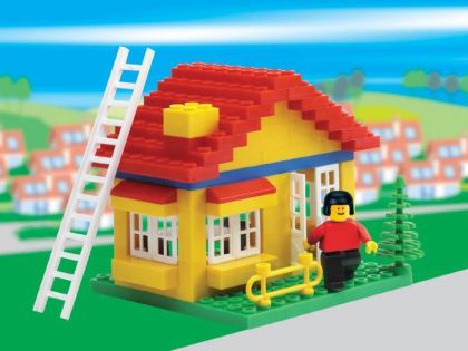 Stavebnice Cheva 6 Domeček plast 86ks