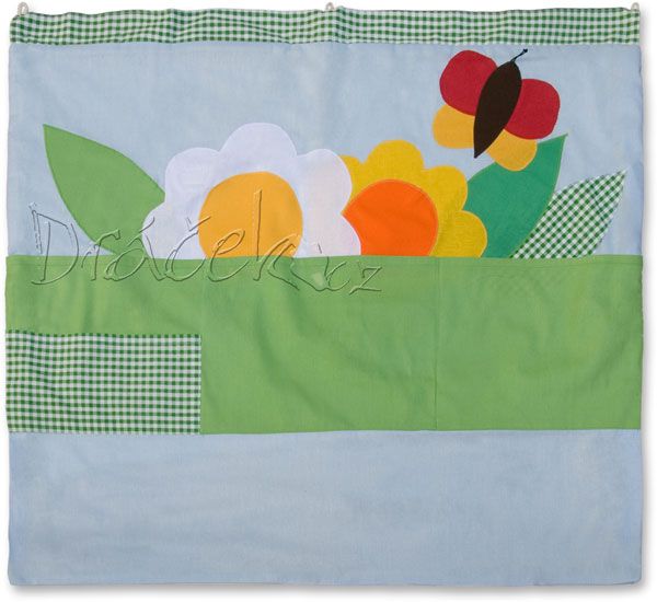 Kapsář za postel Louka s motýlky 80cm