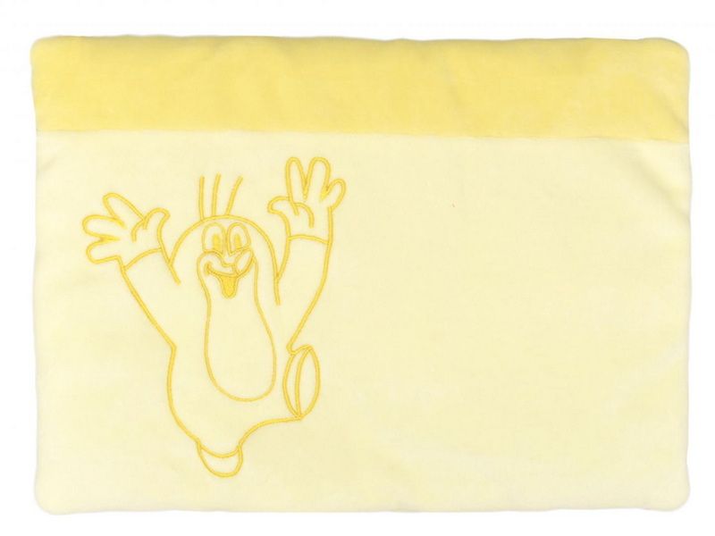 MÚ Brno Polštář 32x22 cm BABY Krtek, žlutý