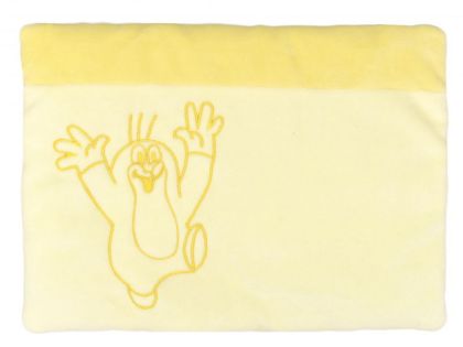 MÚ Brno Polštář 32x22 cm BABY Krtek, žlutý
