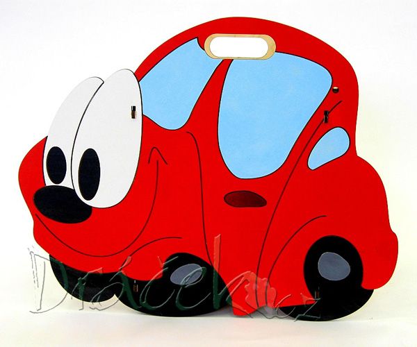 Odpadkový koš Auto červené