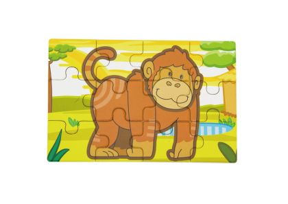 VIGA, Dřevěné puzzle - džungle