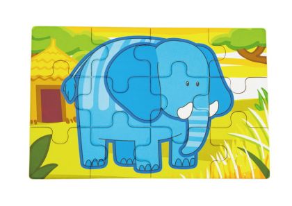 VIGA, Dřevěné puzzle - džungle