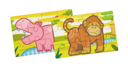 VIGA, Dřevěné puzzle - džungle