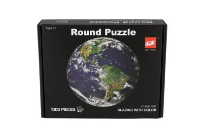 Puzzle kulaté Zeměkoule 1000 dílků 67,5x67,5cm v krabici 26x21x5,5cm
